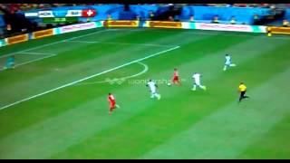 Hattrick of Xherdan Shaqiri against Honduras at World Cup Brazil 2014 [upl. by Eissen578]