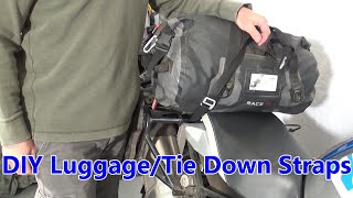 DIY LuggageTie Down Straps  Repurpose useless straps [upl. by Guinna]