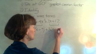 Factoring polynomials with four or more terms [upl. by Dole822]