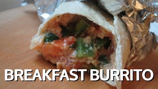 VEGGIE BREAKFAST BURRITO  Student Recipe [upl. by Aryajay583]