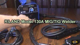 RILAND 130A MIGTIG Welder 3in1 Flux Core Welder 120v  Synergic Control IGBT Inverter REVIEW [upl. by Eenej148]