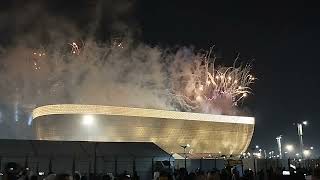 Lusial stadium fireworks 🎇🎆 Qatar Vs Jordan Final match Qatar win lusialstadium fireworks jordan [upl. by Ytiak793]