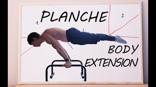 Get stronger PLANCHE  body exTENSION [upl. by Ailatan629]