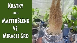 Kratky Method • MasterBlend vs Miracle Gro [upl. by Gnet595]