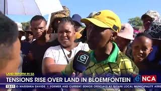 Land Reform in SA  Tensions rise over land in Bloemfontein [upl. by Namreg91]