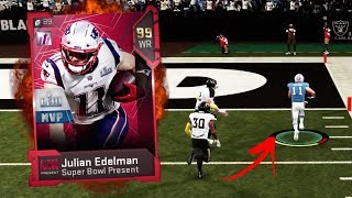 99 Overall Julian Edelman Super Bowl MVP Is UNSTOPPABLE  Madden 19 Gameplay [upl. by Hteb]