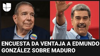 Elecciones en Venezuela Encuesta da ventaja a Edmundo González sobre Nicolás Maduro [upl. by Kaycee]