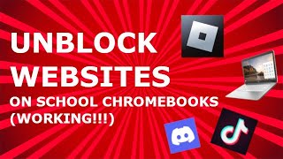 How to Unblock Websites on School Chromebook 2023 [upl. by Merry]