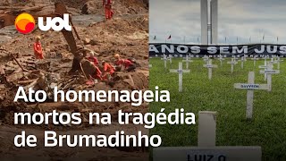 Brumadinho 5 anos Ato em Brasília homenageia mortos na tragédia [upl. by Lammaj221]