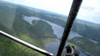 C172 Float Plane landing on Acheson Lake Northern Ontario [upl. by Attiuqram]