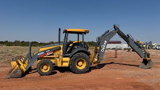 Used John Deere 410K Backhoe Loader W Extendahoe For Sale [upl. by Kizzie]