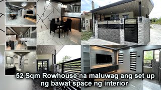 52 SQM AIMEE ROWHOUSE END LOT CORNER LUMINA HOMES NA PINALAKI ANG BAWAT INTERIOR SPACE AREA [upl. by Nosimaj265]