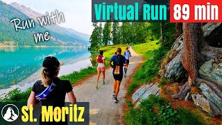 2022 St Moritz Alpen Wunderland  Running Video für Laufband Training  Virtual Run 29 Schweiz [upl. by Carie]