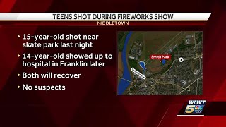 City officials 2 teens shot during Smith Park fireworks show in Middletown Wednesday [upl. by Imeaj]