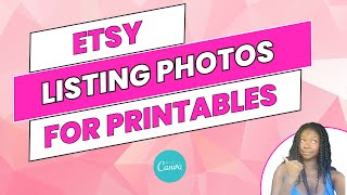 How to Make Etsy Listing Photos for Printables  Etsy Listing Photos for Digital Products [upl. by Anaib]