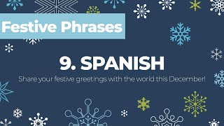 How to say quotMerry Christmasquot in Spanish  Festive Phrases Advent Calendar Day 9 [upl. by Talich579]