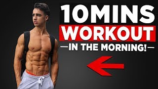 10 MIN MORNING WORKOUT NO EQUIPMENT BODYWEIGHT WORKOUT [upl. by Rainger]