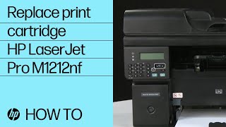 Replace the toner cartridge  HP LaserJet Pro M1212nf  HP Support [upl. by Aitrop861]