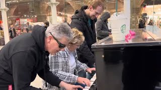 Unexpected Trio Jam At The Station Piano [upl. by Anirehs]