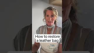 How to restore a Leather bag [upl. by Esiuqram499]