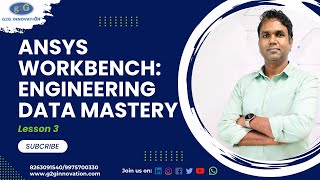 Lesson 3 Mastering Engineering Data in Ansys Workbench [upl. by Anaeed858]