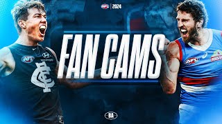 Fan Cams  Carlton v Western Bulldogs  AFL Round 18 2024 [upl. by Tucky]