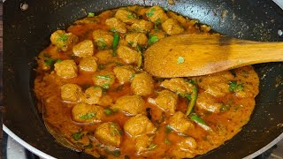 Tasty Soya Curry recipe How to cook soya curry instant recipe mogikikitchen4991 [upl. by Amesari316]