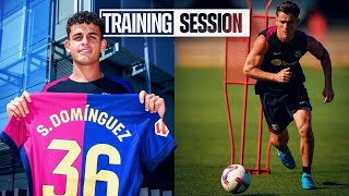 GAVIs IMPRESSIVE PROGRESS amp SERGI DOMÍNGUEZs thoughts on his DEBUT  FC Barcelona training 🔵🔴 [upl. by Liana]