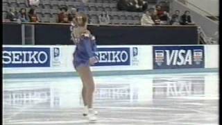 Josée Chouinard CAN  1993 Piruetten Figure Skating Ladies Technical Program [upl. by Nonad]