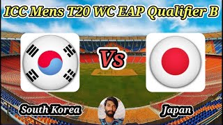 South Korea vs Japan  Match 10  ICC Mens T20 World Cup Sub Regional East AsiaPacific Qualifier [upl. by Baecher]