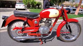 1958 Capriolo TV 75 Aero Caproni Italian Motorcycle [upl. by Rees]