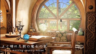 環境音ASMR晴れた朝の森の魔女の小屋6時間作業をする音、日常の音、朝の田舎の音魔女シリーズ＠Sound Forest [upl. by Ainekahs]