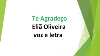 Te Agradeço  Eliã Oliveira  voz e letra [upl. by Lewert]