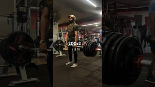 200x2 DEADLIFT  deadlift shorts gymvlog strongman youtubeshorts [upl. by Nylram933]