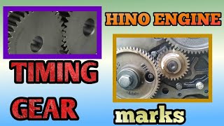 Enginetiming hino Timing gear marks [upl. by Oiciruam]