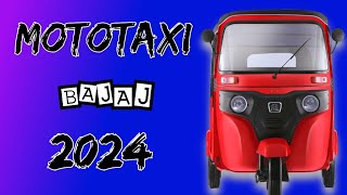 MOTOTAXI BAJAJ RE modelo 2024 Tuk tuk Motocarroabimaelitovlogs [upl. by Lelia26]