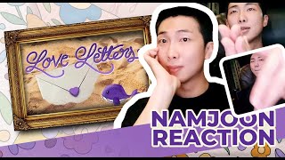 BTS 방탄소년단 RM  Namjoon reacts to quotLove Lettersquot Official MV ARMYs Song For BTS 2023 [upl. by Wendye]