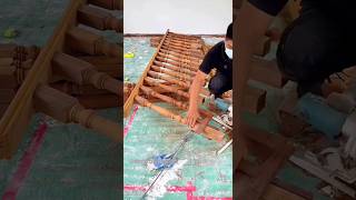 Fixing Wooden Stair Railings Process [upl. by Kernan]