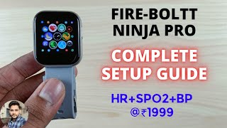 Fireboltt Ninja Pro Smartwatch Full Setup Guide [upl. by Loree411]