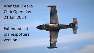 Wanganui Aero Club Open Day 21 Jan 2024 Extended cut version for plane spotters only from 1450 [upl. by Kapoor241]