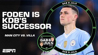 Phil Foden is the successor to Kevin De Bruyne Man City vs Aston Villa RECAP  ESPN FC [upl. by Letsirk]