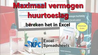 Maximaal vermogen huurtoeslag berekenen in Excel ✅ [upl. by Ellehsat]