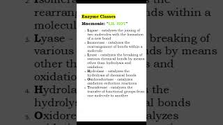 Mastering Enzyme Classification Fun and Easy Mnemonics usmle biochemistry [upl. by Onailerua]