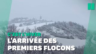 Les premières neiges de lhiver 2021 sont tombées [upl. by Moyna]