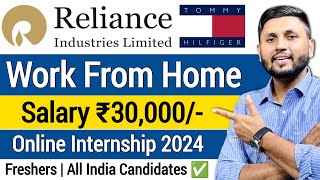 Work From Home Internship 2024  Freshers Job  Internshala Internships  Free Online I Online Jobs [upl. by Nnawaj713]