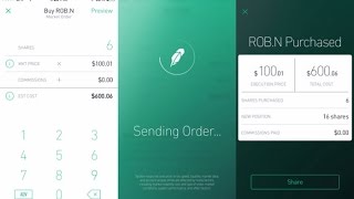 ZeroCommission Stock Trades With Robinhood Mobile App [upl. by Juetta751]