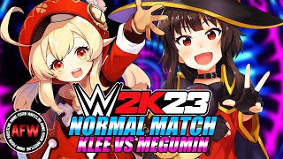 Klee VS Megumin 3  WWE 2K23  ANIME GIRLS  Genshin Impact VS Konosuba  WAIFU BATTLES [upl. by Dorri701]