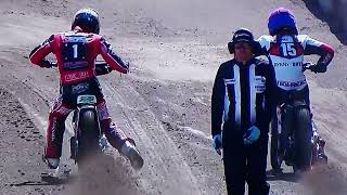 Speedway Crash Wilki Krosno  Ostrovia Ostrow upadki w meczu [upl. by Atinal]