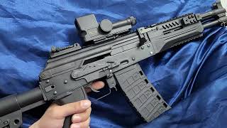 Polaris Airsoft AK12 GBBR Waffle magazine testing [upl. by Apollo]