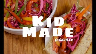 Quick Pickled Veggies  Kid Made Recipes [upl. by Aleacin]